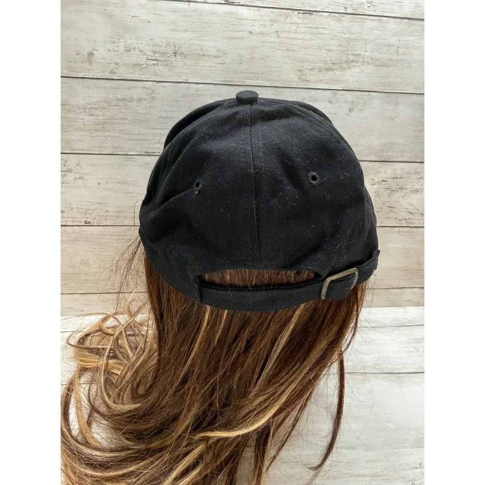 Vintage Lost in Space Movie Promo Hat Black Nissun Cap Metal Logo Adjustable